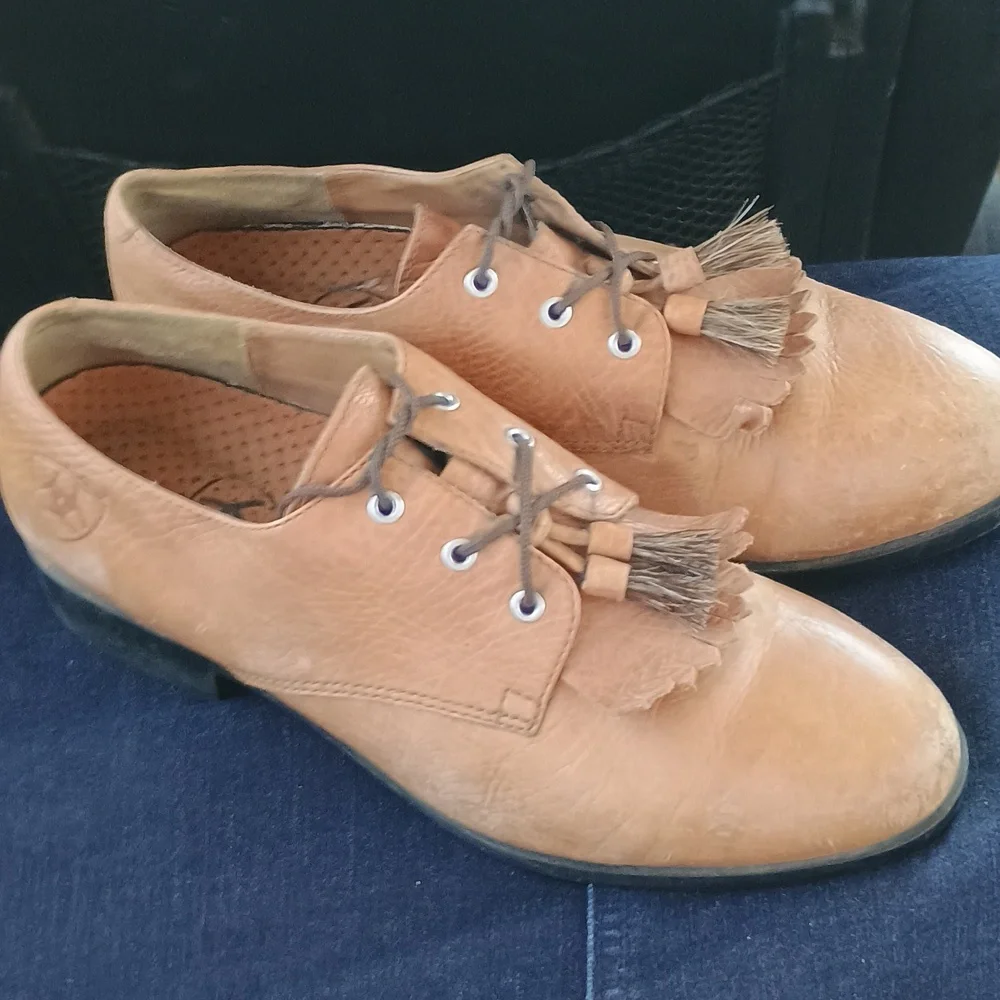 Ariat Jamie Kiltie tassel brogue Oxford shoes women’s size 8 - Picture 1 of 9